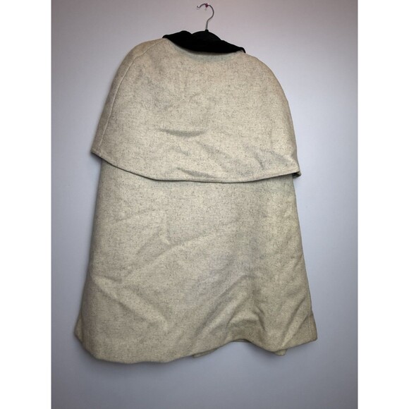 BOOS Vintage Austrian 100% Wool Cloak  Cape - Black Velvet Collar - Large - Picture 6 of 10